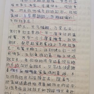 写篮球训练时辛苦的作文